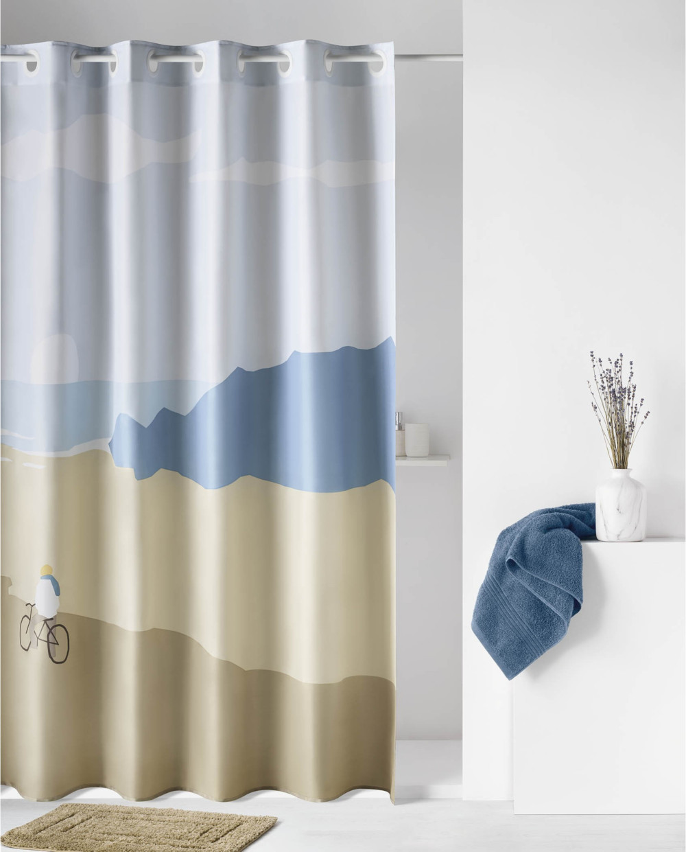 Cortina de baño con Sistema Mágico - Atenas Home Textile